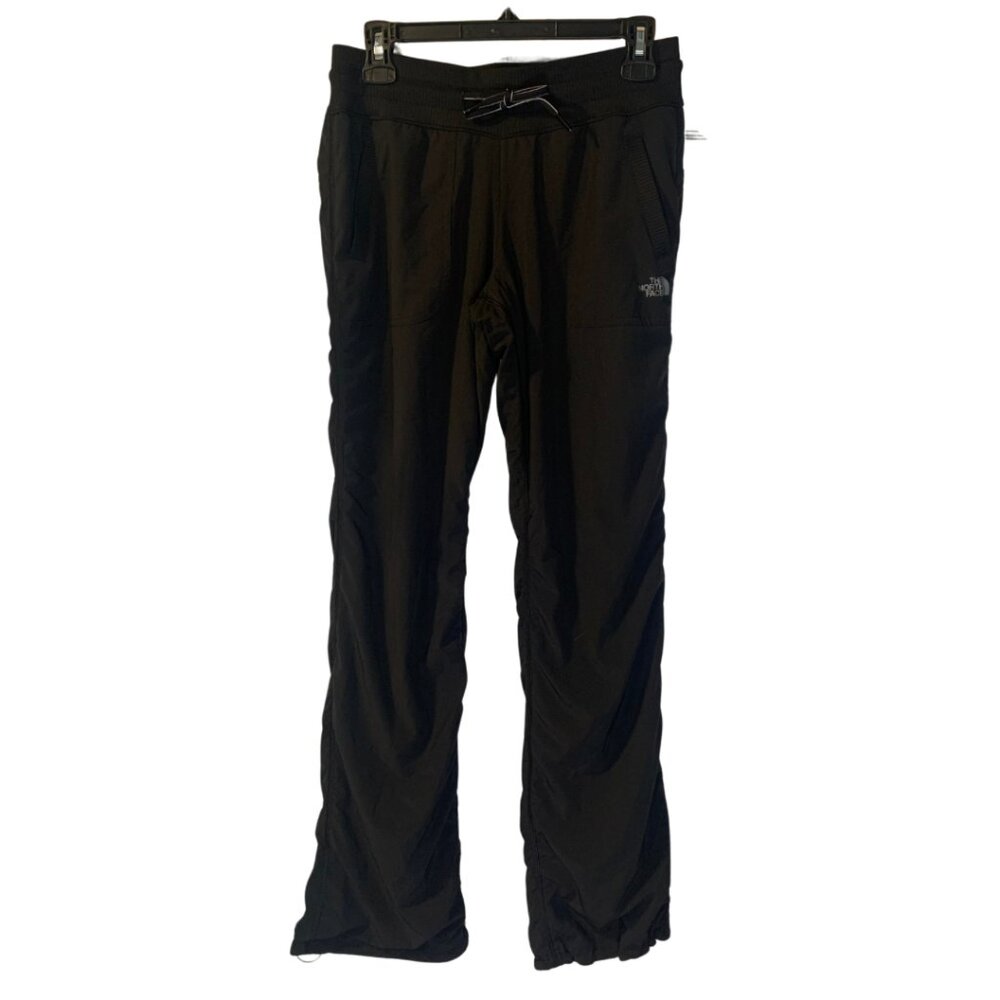 North Face Women's Gorpcore Pants Size S Black Lined Drawstring Hiking Elastic